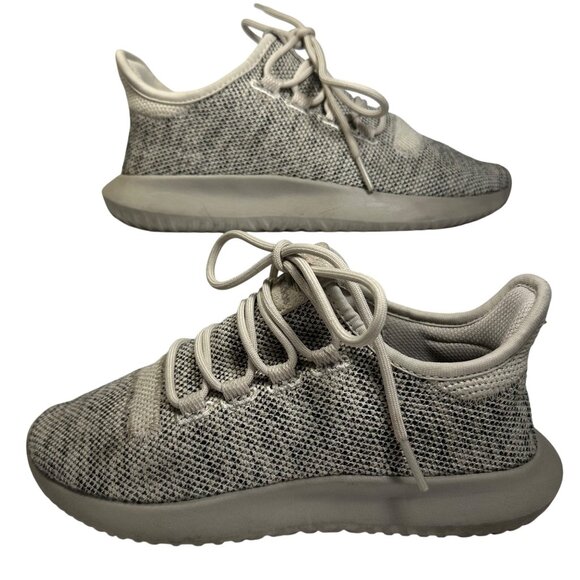 Adidas Tubular Beige/Gray Knit Running Shoes Size Mens 4.5 Ladies 6.5 Athletic - Picture 7 of 14